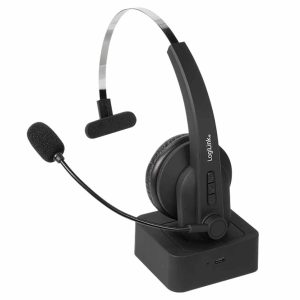 BT0059 BT HEADSET MONO INCL MICROPHONE, WITH CHARGING STAND LOGILINK