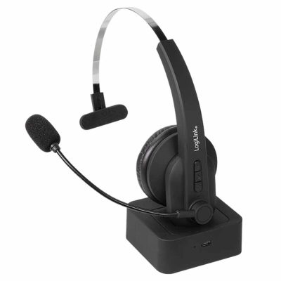 BT0059 BT HEADSET MONO INCL MICROPHONE, WITH CHARGING STAND LOGILINK